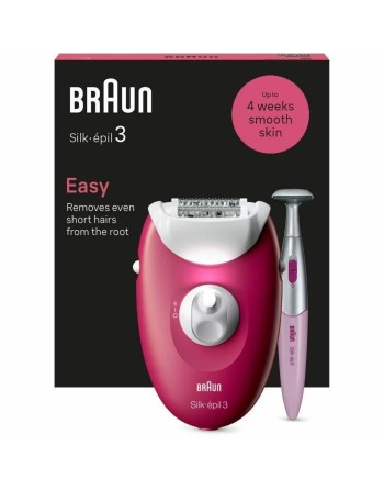 Elektrisk hårfjerner Braun 3-202 Fuchsia