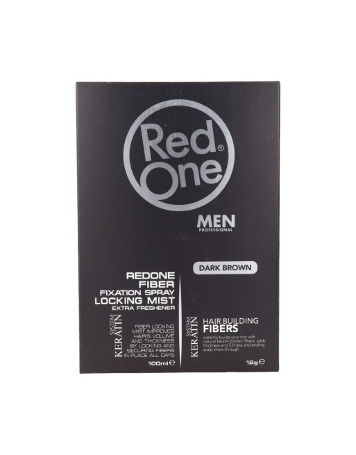 Texturisierung fürs Haar Red One Hair Fiber Topic Set Brown 100 ml