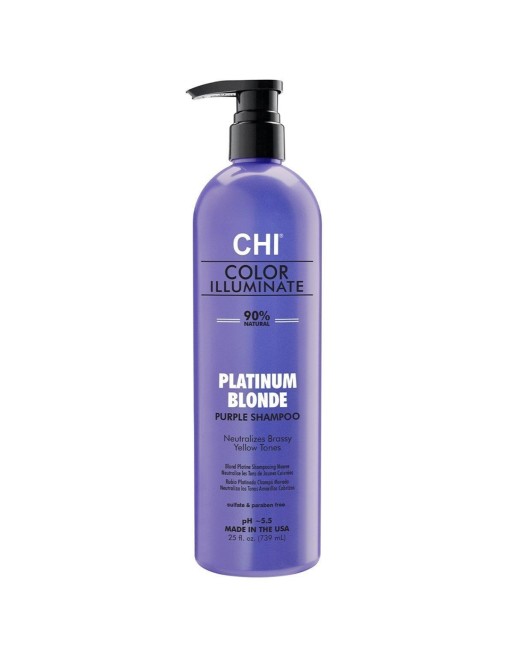 Champú Neutralizador del Color Farouk Chi Color Illuminate Platinum Blonde 739 ml