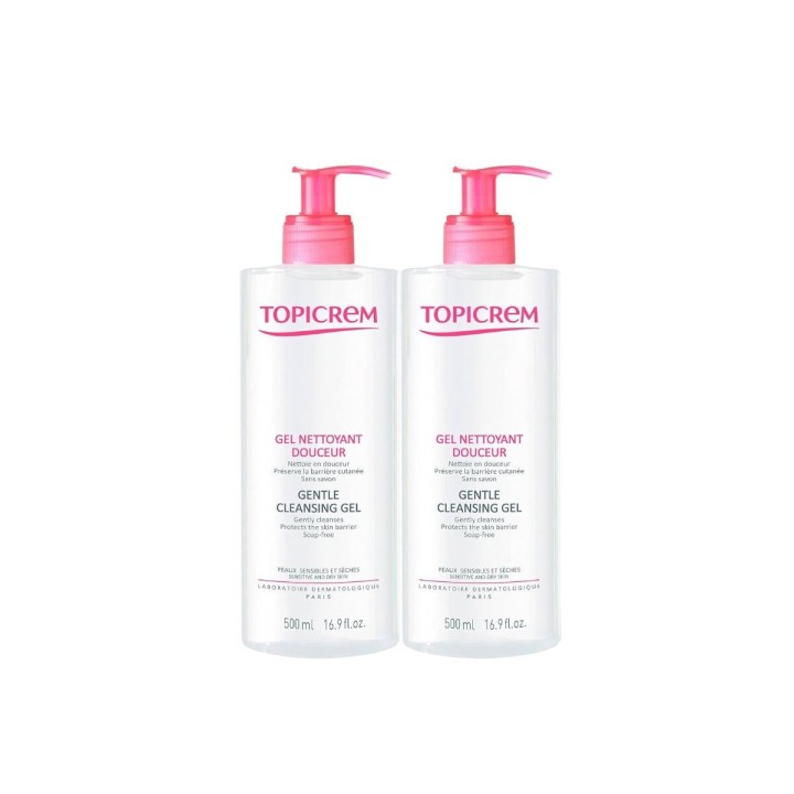 Rensegel Topicrem Dúo 2 x 500 ml 2 enheder
