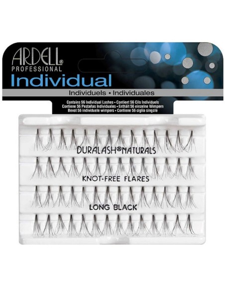 Set di ciglia finte Ardell Duralash Long Black Schede individuali 56 Unità