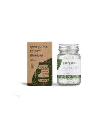 Mouthwash Georganics Tablet Tea tree 180 Units