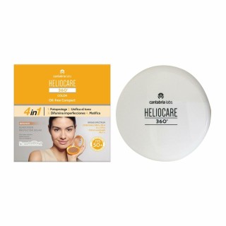 Solbeskyttelse med farve Heliocare 360 Compact Oil-Free Bronze SPF 50+ 10 g