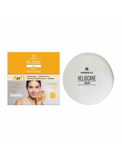 Sonnenschutz mit Farbe Heliocare 360 Compact Oil-Free Bronze SPF 50+ 10 g