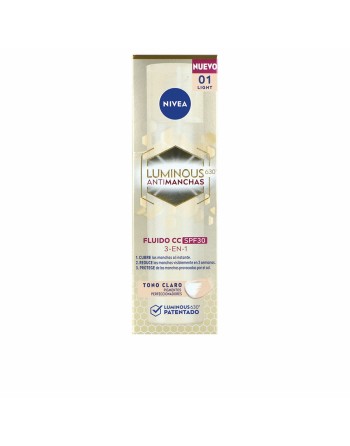 Crema Hidratante CC Cream Nivea LUMINOUS 630º Claro Spf 30 40 ml