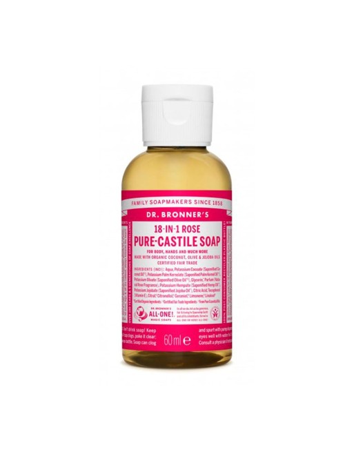 Liquid Soap Dr Bronner's 60 ml Roses