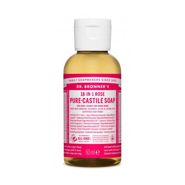Liquid Soap Dr Bronner's 60 ml Roses