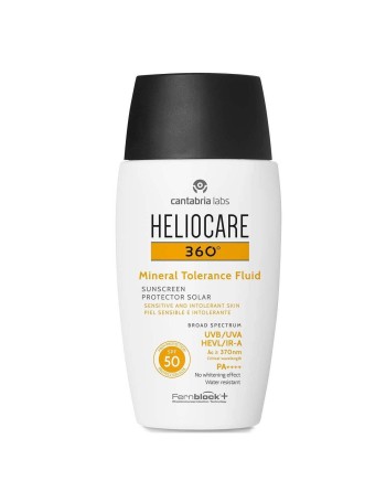 Écran solaire visage Heliocare 360° Mineral Tolerance Fluid Spf 50 50 ml