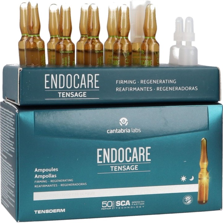 Ansigtsbehandling til opstramning Endocare Tensage 10 x 2 ml Ampuller
