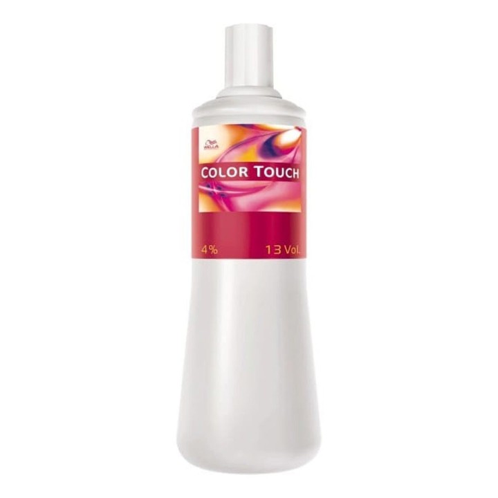 Dauerfärbung Emulsion 4% 13 Vol Wella Color Touch Weiß Schwarz 1 L 4% / 13 VOL (1000 ml)