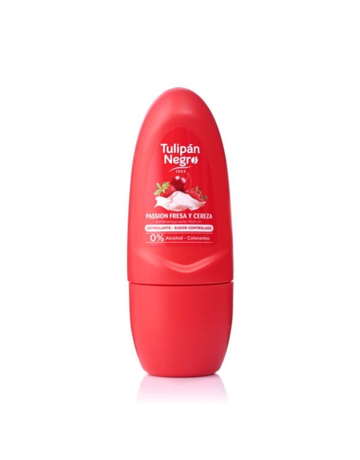 Roll-On Deodorant Tulipán Negro Passion Fresa y Cereza 50 ml