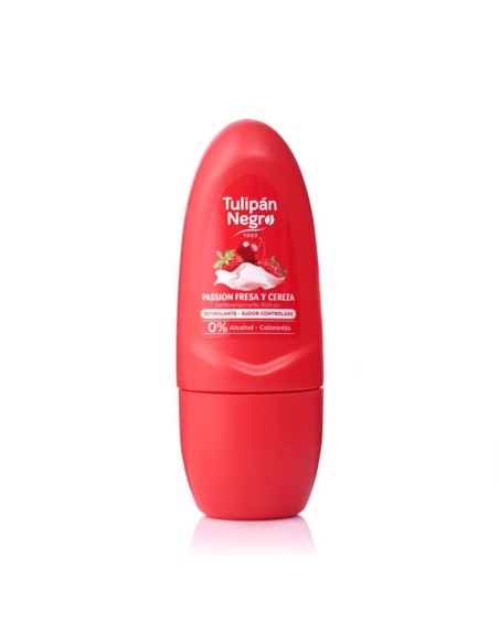 Roll-On Deodorant Tulipán Negro Passion Fresa y Cereza 50 ml