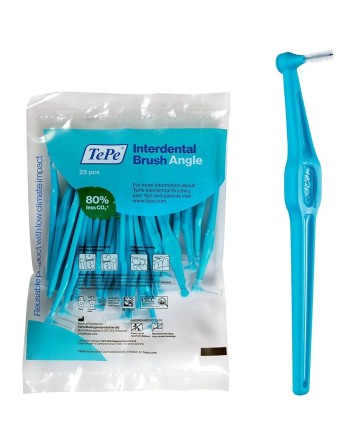 Mellemrumsbørster til tænder Tepe Angle Blå 0,6 mm 25 enheder