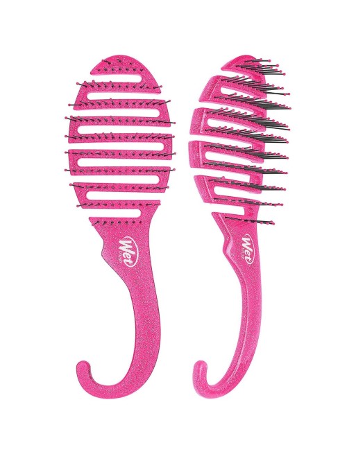 Cepillo Desenredante The Wet Brush Glitter Rosa Ducha