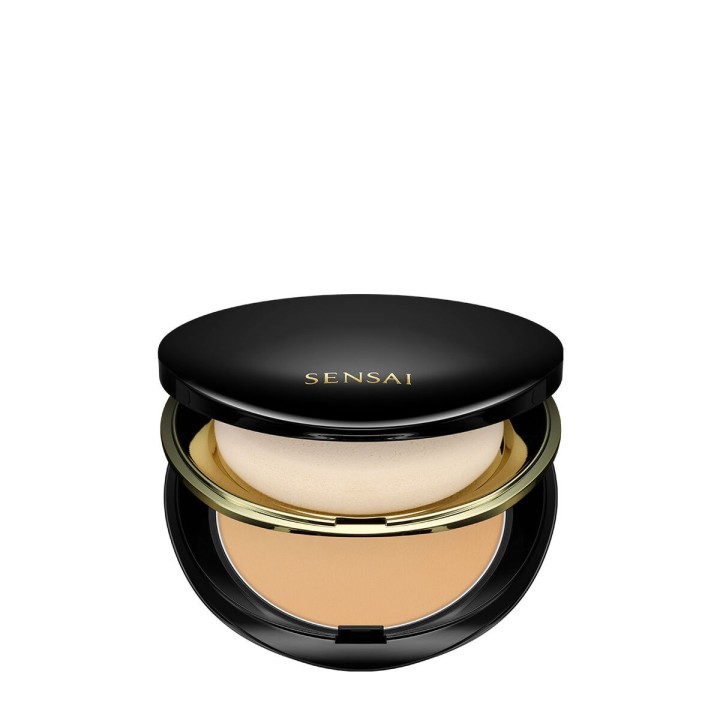 Basis für Puder-Makeup Sensai Total Finish Nº TF203 Natural beige Spf 10 11 g Nachladen