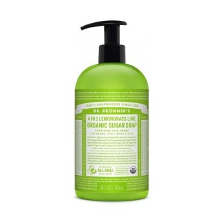 Flydende sæbe Dr Bronner's Lemongrass Lime 710 ml