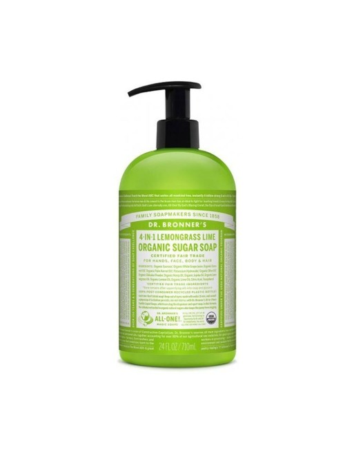 Flydende sæbe Dr Bronner's Lemongrass Lime 710 ml