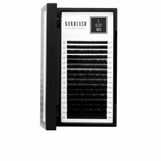 Sæt med falske øjenvipper Nanolash VOLUME LASHES Udvidelser 6-13 mm