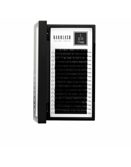 Sæt med falske øjenvipper Nanolash VOLUME LASHES Udvidelser 11 mm