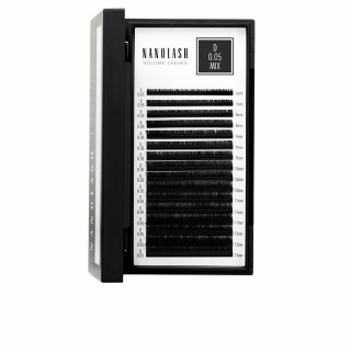 Sæt med falske øjenvipper Nanolash VOLUME LASHES Udvidelser 6-13 mm