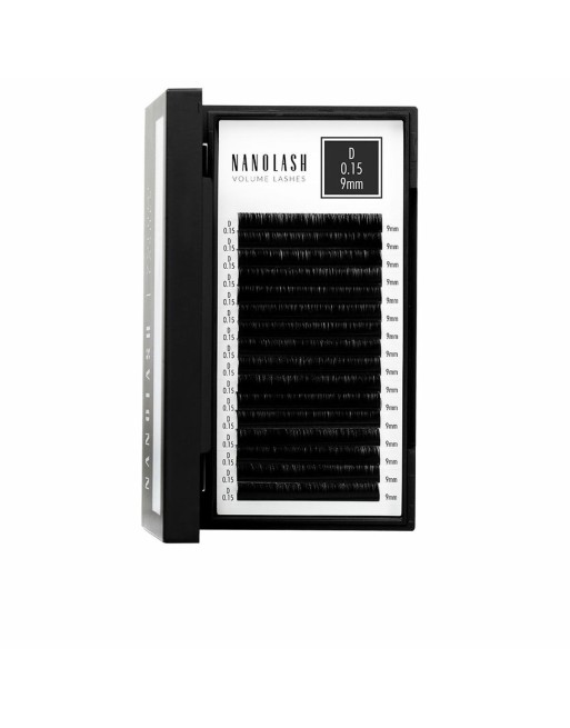 Sæt med falske øjenvipper Nanolash VOLUME LASHES Udvidelser 9 mm