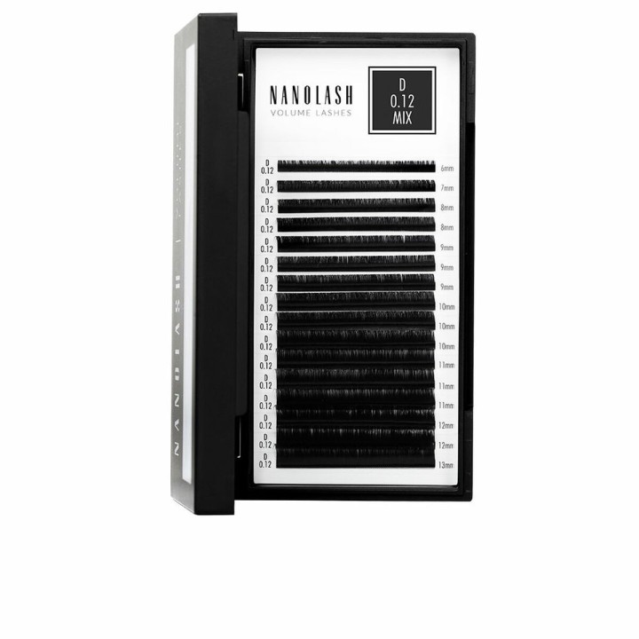 Sæt med falske øjenvipper Nanolash VOLUME LASHES Udvidelser 6-13 mm
