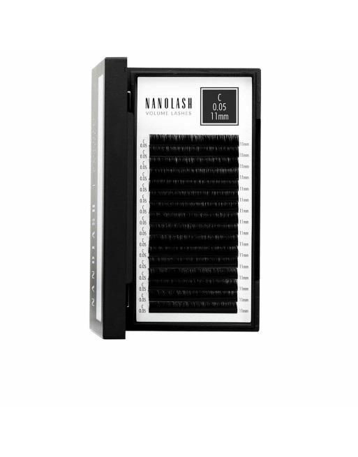 Sæt med falske øjenvipper Nanolash VOLUME LASHES Udvidelser 11 mm