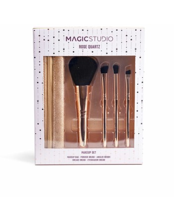Set de Brochas de Maquillaje IDC Institute ROSE QUARTZ 5 Piezas