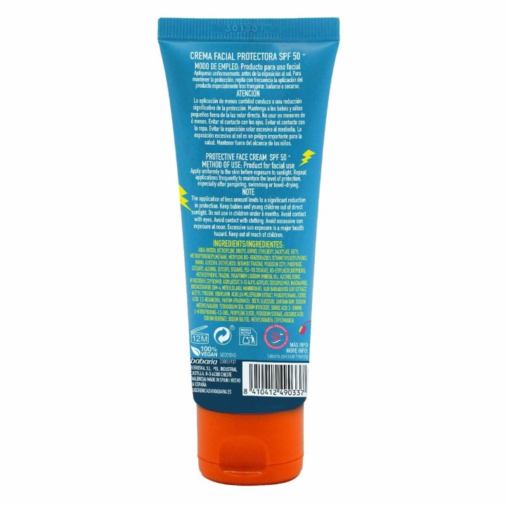 Écran solaire visage Babaria Sun Fest SPF 50+ 75 ml Édition limitée Crème