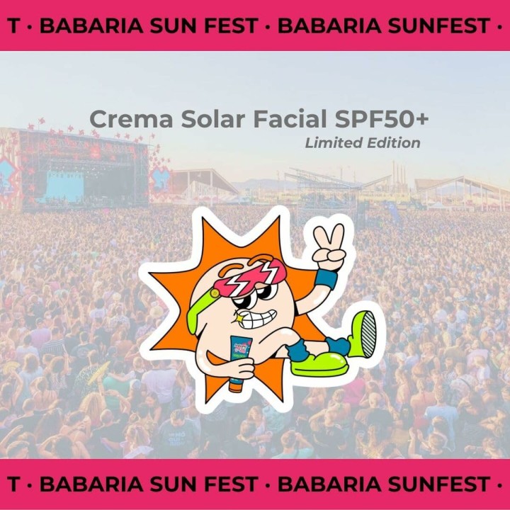 Protezione Solare Viso Babaria Sun Fest SPF 50+ 75 ml Edizione limitata Crema