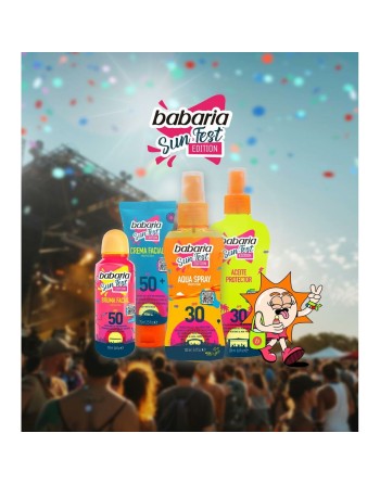 Écran solaire visage Babaria Sun Fest SPF 50+ 75 ml Édition limitée Crème