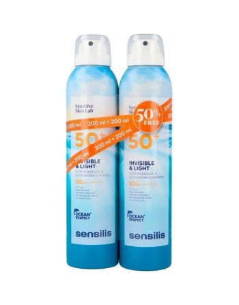 Spray Sun Protector Sensilis Invisible and Light SPF 50+ 200 ml x 2