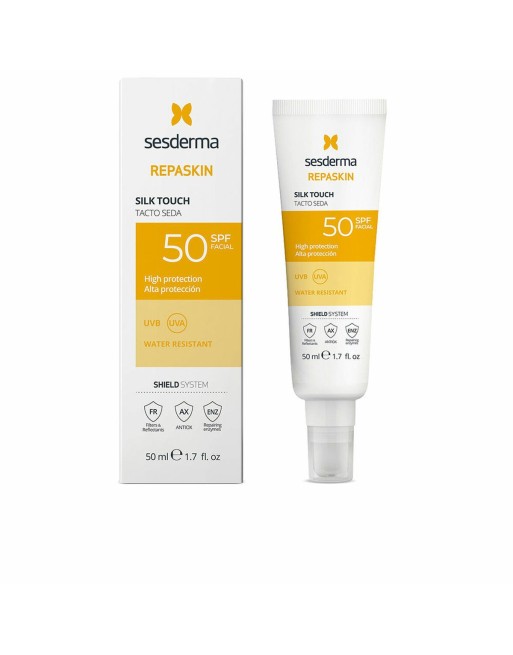 Solcreme til ansigtet Sesderma REPASKIN Spf 50 50 ml Silkeagtig