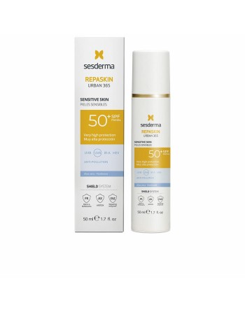 Sonnenschutzcreme für das Gesicht Sesderma Repaskin Urban 365 SPF 50+ 50 ml Empfindliche Haut