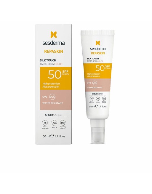 Sonnenschutz mit Farbe Sesderma REPASKIN Spf 50 50 ml Seidig