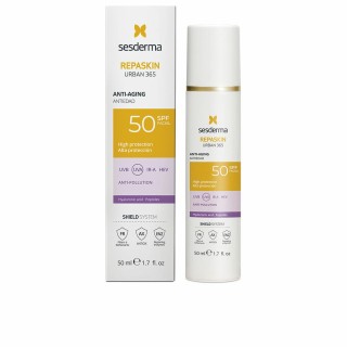 Solcreme til ansigtet Sesderma Repaskin Urban 365 Spf 50 50 ml Anti-Age Anti-forurening