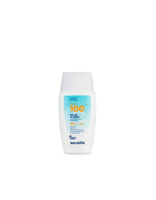Latte Solare Fluido Sensilis Fluid 100 SPF 50+ 40 ml Protettore contro le Allergie Solari