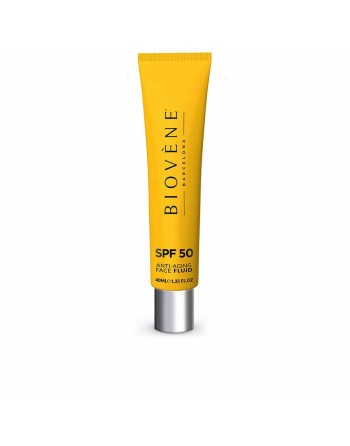 Protector Solar Fluido Biovène HYALURONIC ANTI-AGING Spf 50 40 ml Antiedad