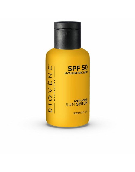 Solcreme til ansigtet Biovène HYALURONIC ANTI-AGING Spf 50 30 ml Serum Anti-Age