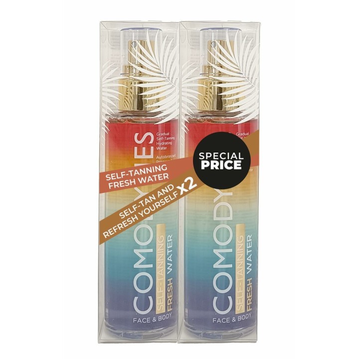 Selvbrunende tåge Comodynes Fresh water 100 ml x 2