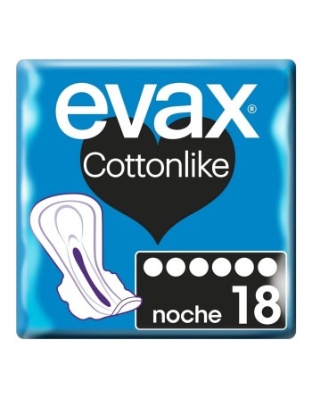 Hygiejnebind med Vinger til Natten Evax COTTONLIKE (9 uds)