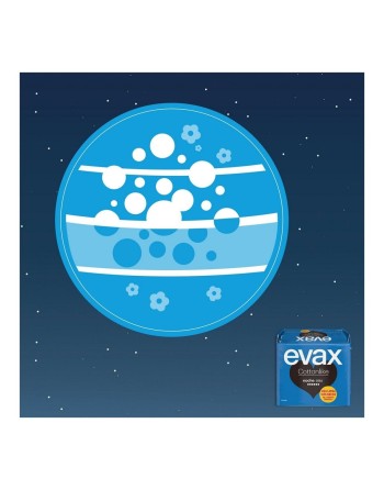 Night Sanitary Pads with Wings Evax COTTONLIKE (9 uds)