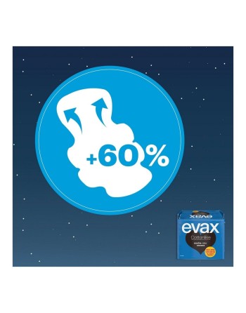 Compresas con Alas para Noche Evax COTTONLIKE (9 uds)