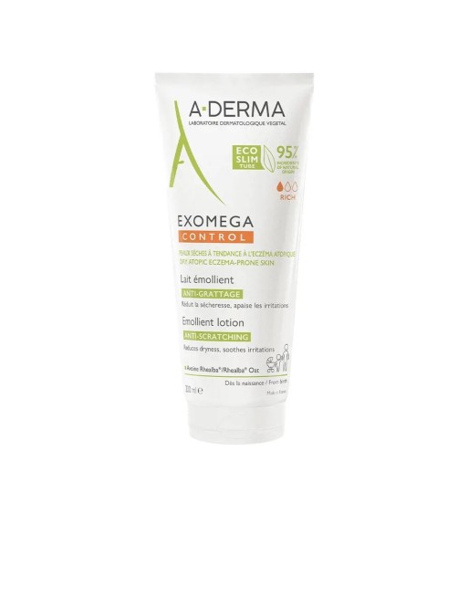 Lotion corporelle A-Derma Exomega Control 200 ml Soulagement des démangeaisons et de l’irritation