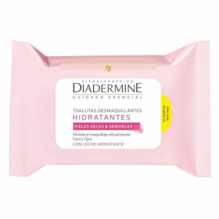 Makeup renseservietter Diadermine Fugtgivende 25 enheder