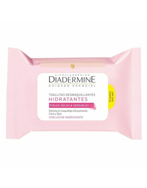 Make-up-Entferner-Tücher Diadermine Feuchtigkeitsspendend 25 Stück