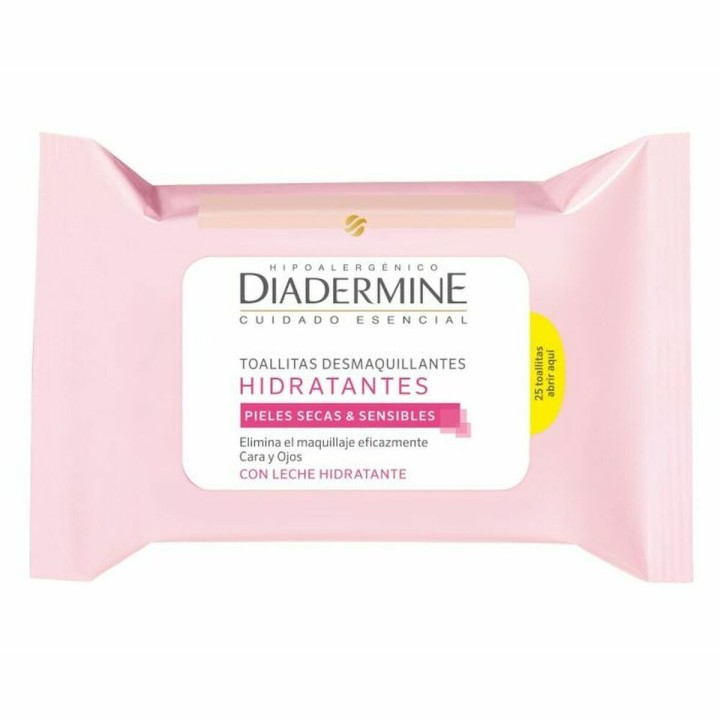 Make-up-Entferner-Tücher Diadermine Feuchtigkeitsspendend 25 Stück