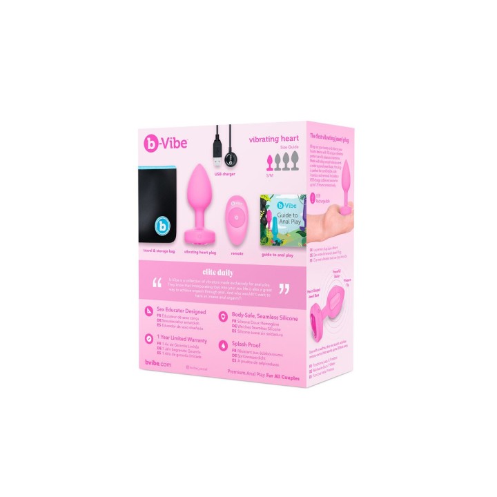 Vibratore B-Vibe Heart Rosa