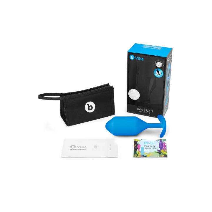 Butt Plug Vibrante B-Vibe 5 Azzurro