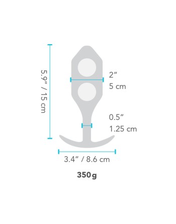 Vibrating Butt Plug B-Vibe 5 Blue